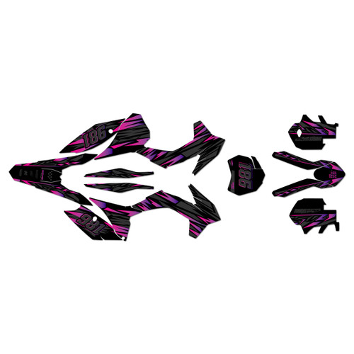 ktm 150sx graphics kit 2013-2014 twitch series purple
