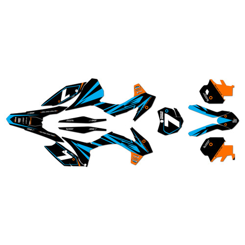 ktm 250xc graphics kit 2013-2014 bold series cyan