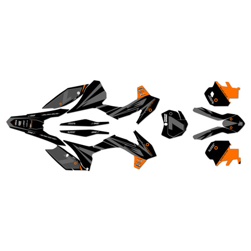 ktm 350sxf graphics kit 2013-2014 bold series orange