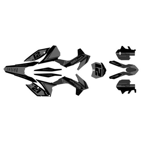 KTM 250SX-F, 350SX-F & 450SX-F graphics kit 2013-2014 crew series smoke