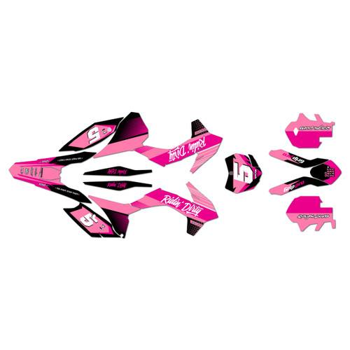 ktm 450sxf graphics kit 2013-2014 turbo series magenta