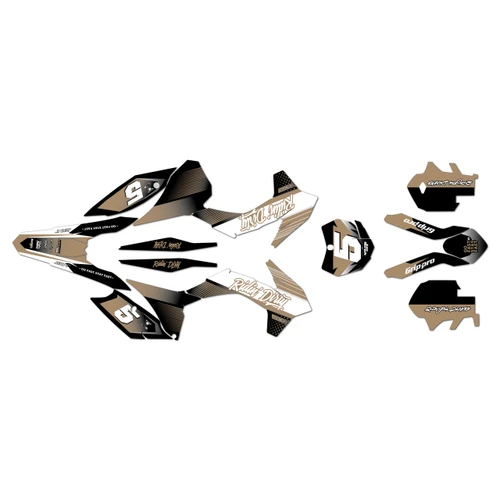 KTM 150XC 250XC & 300XC graphics kit 2013-2014 turbo series tan
