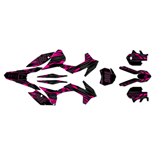 KTM 150XC 250XC & 300XC graphics kit 2013-2014 twitch series magenta