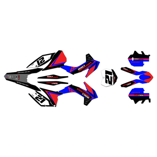 ktm 350xcf graphics kit 2013-2014 crew series red