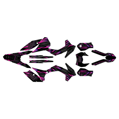 ktm 125exc graphics kit 2016 twitch series purple