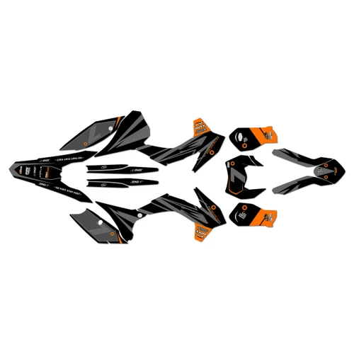 ktm 300exc graphics kit 2016 bold series orange