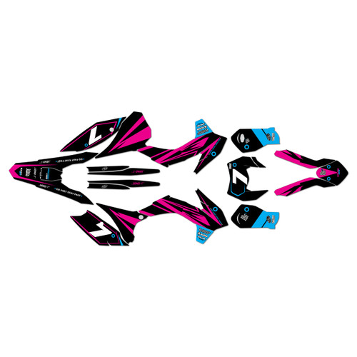 KTM 200XC-W 250XC-W 300XC-W graphics kit 2016 bold series magenta