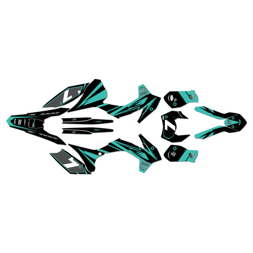 ktm 250xcw graphics kit 2016 bold series teal