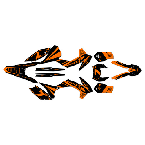 KTM 200XC-W 250XC-W 300XC-W graphics kit 2016 bold series orange-shift