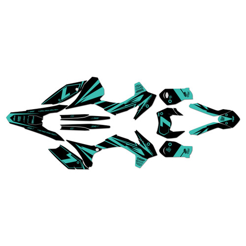 250EXC-F 350EXC-F 450EXC-F &  500EXC-F graphics kit 2016 bold series teal-shift
