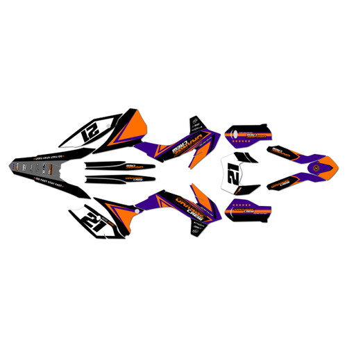 250EXC-F 350EXC-F 450EXC-F &  500EXC-F graphics kit 2016 crew series purple