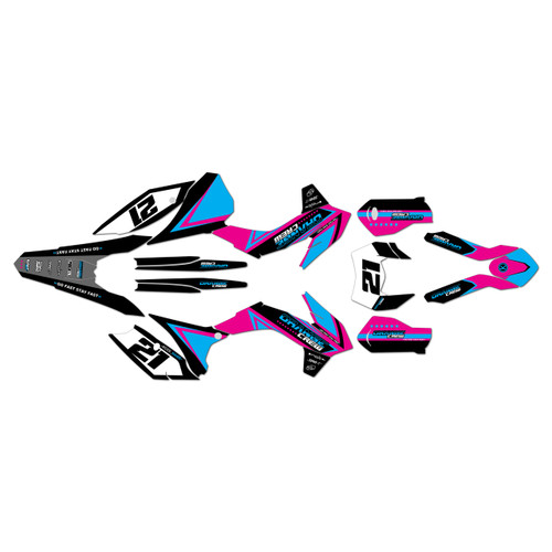 ktm 250excf graphics kit 2016 crew series magenta