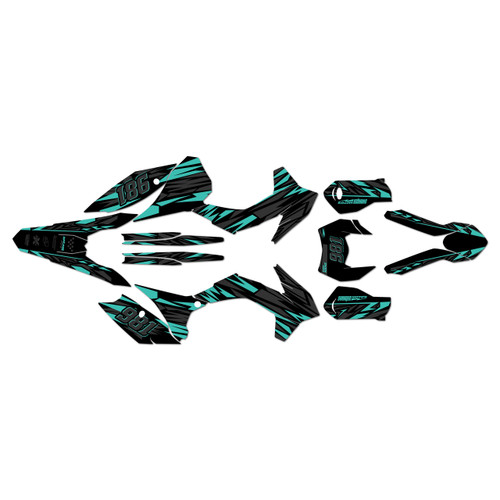 250EXC-F 350EXC-F 450EXC-F &  500EXC-F graphics kit 2016 twitch series teal