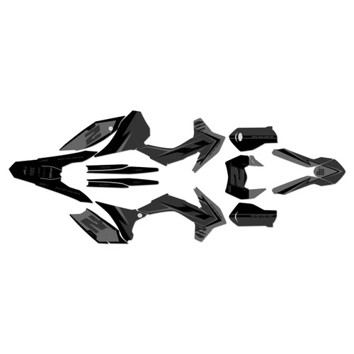 ktm 500xcfw graphics kit 2016 razor series smoke
