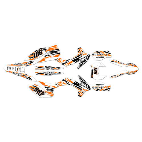 ktm 500xcfw graphics kit 2016 twitch series orange-shift