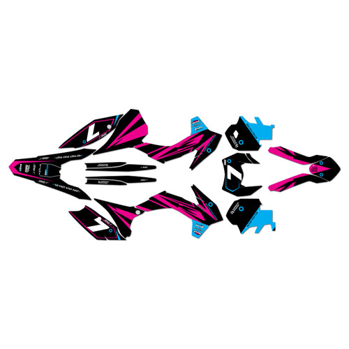 KTM 200XC-W 250XC-W 300XC-W graphics kit 2014-2015 bold series magenta
