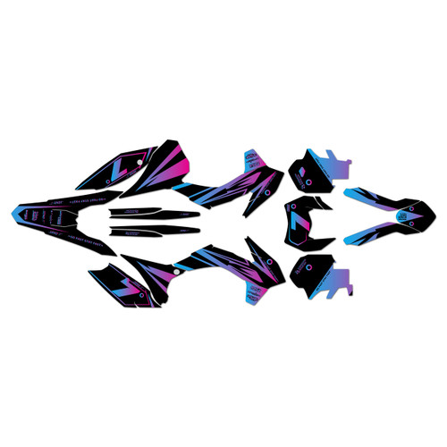 KTM 200XC-W 250XC-W 300XC-W graphics kit 2014-2015 bold series magenta-shift