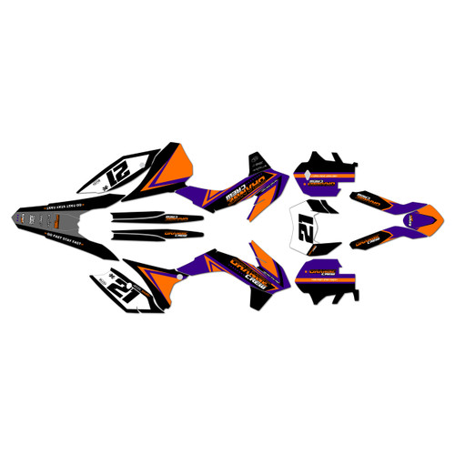 250EXC-F 350EXC-F 450EXC-F &  500EXC-F graphics kit 2014-2015 crew series purple