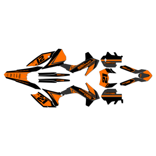 ktm 450excf graphics kit 2014-2015 crew series orange-shift