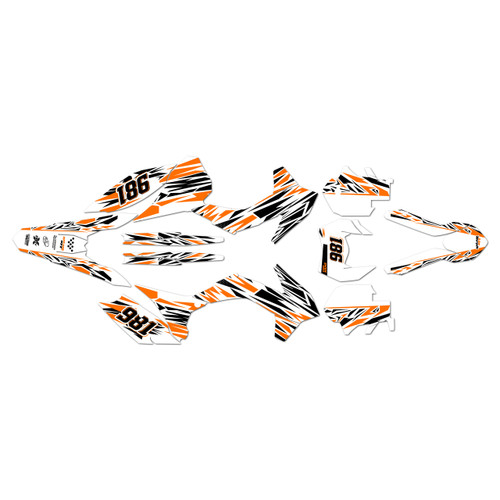 ktm 250excf graphics kit 2014-2015 twitch series orange-shift