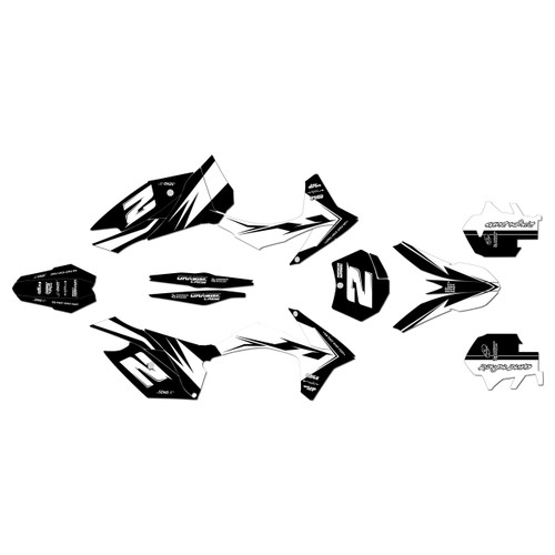ktm 125sx graphics kit 2011-2012 bold series white