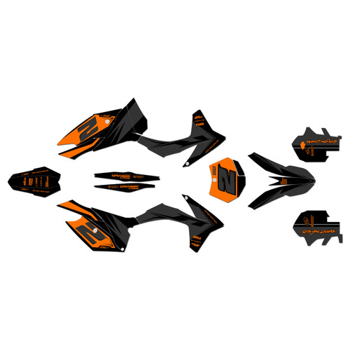 KTM 125SX, 150SX & 250SX graphics kit 2011-2012 bold series orange-shift