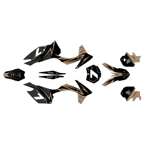ktm 150xc graphics kit 2011-2012 bolt series tan