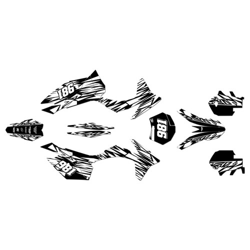 KTM 125SX, 150SX & 250SX graphics kit 2011-2012 twitch series white