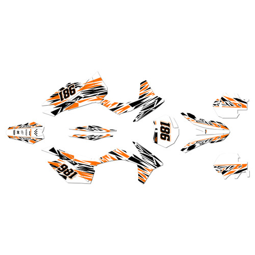 KTM 125SX, 150SX & 250SX graphics kit 2011-2012 twitch series orange-shift