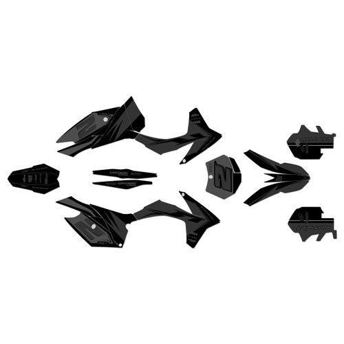 ktm 450sxf graphics kit 2011-2012 bold series smoke