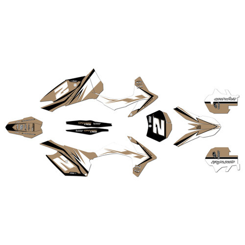 ktm 350xcf graphics kit 2011-2012 bold series tan