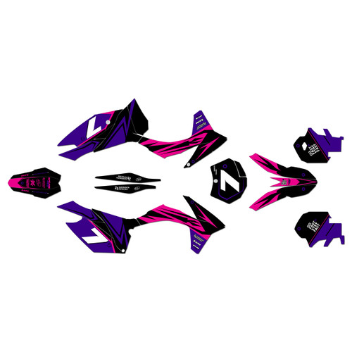 ktm 350xcf graphics kit 2011-2012 bolt series purple