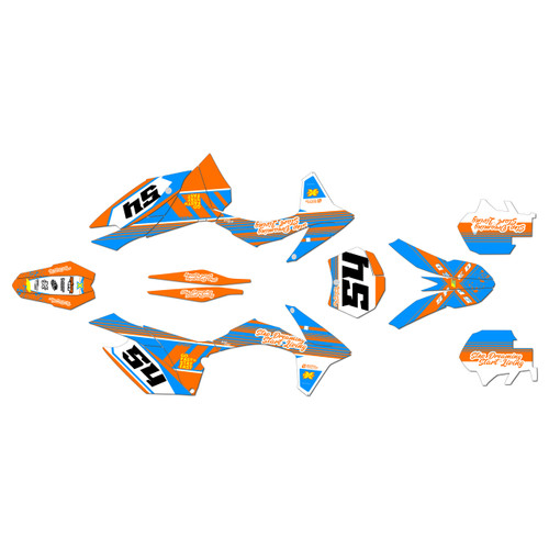 ktm 350sxf graphics kit 2011-2012 split series cyan