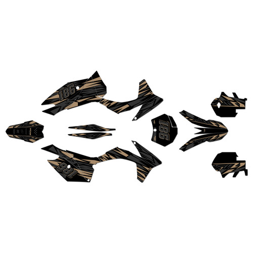 KTM 250SX-F, 350SX-F & 450SX-F graphics kit 2011-2012 twitch series tan