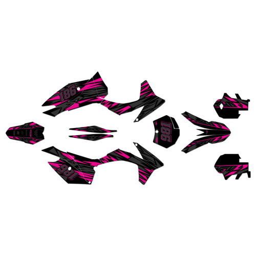ktm 450sxf graphics kit 2011-2012 twitch series magenta