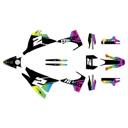 husqvarna supermoto701 graphics kit 2016-2024 base series rainbow