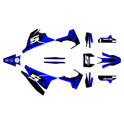 husqvarna supermoto701 graphics kit 2016-2024 night-city series blue