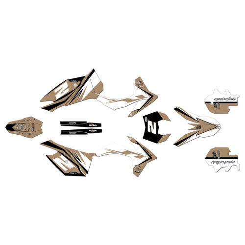 KTM 200XC-W 250XC-W 300XC-W graphics kit 2012-2013 bold series tan