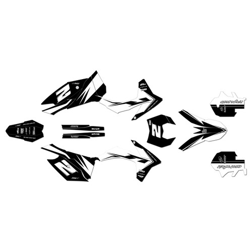 KTM 200XC-W 250XC-W 300XC-W graphics kit 2012-2013 bold series white