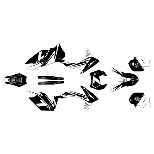 ktm 300exc graphics kit 2012-2013 bolt series white