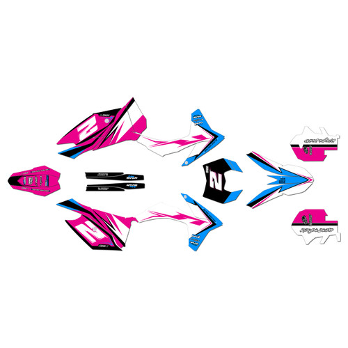 250EXC-F 350EXC-F 450EXC-F &  500EXC-F graphics kit 2012-2013 bold series magenta