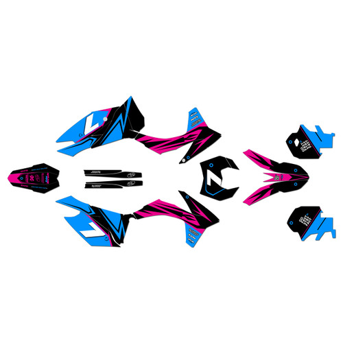ktm 300xcw graphics kit 2012-2013 bolt series magenta