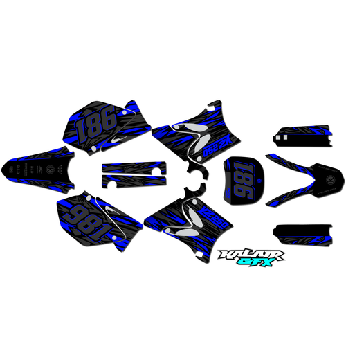 Graphics Kit for Yamaha YZ250 (2002-2004) Twitch Series