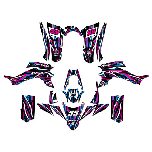 yamaha yfz50 graphics kit all years prime series magenta