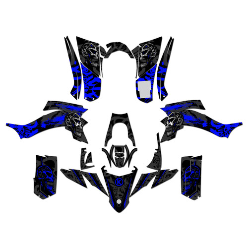 yamaha yfz50 graphics kit all years revolt series blue