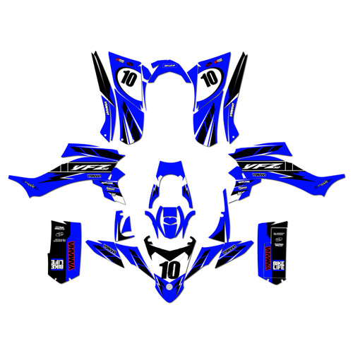 yamaha yfz50 graphics kit all years speed series blue