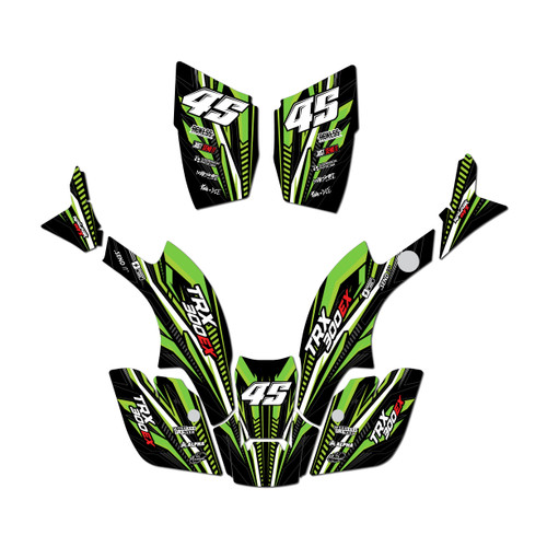 honda trx300maier graphics kit 1993-2006 prime series green