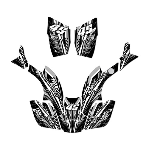 honda trx300maier graphics kit 1993-2006 prime series white