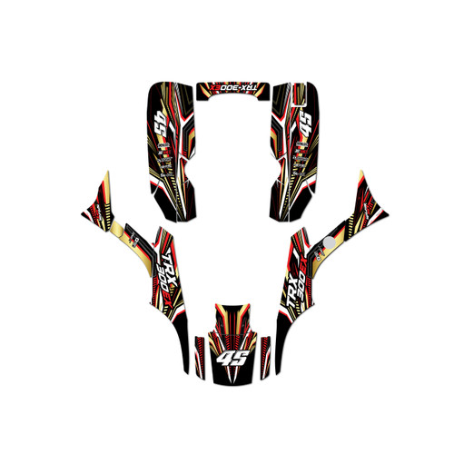 honda trx300ex graphics kit 1993-2006 prime series gold