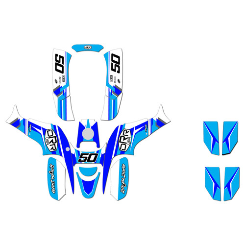 drr drx70 graphics kit all years evolution series blue